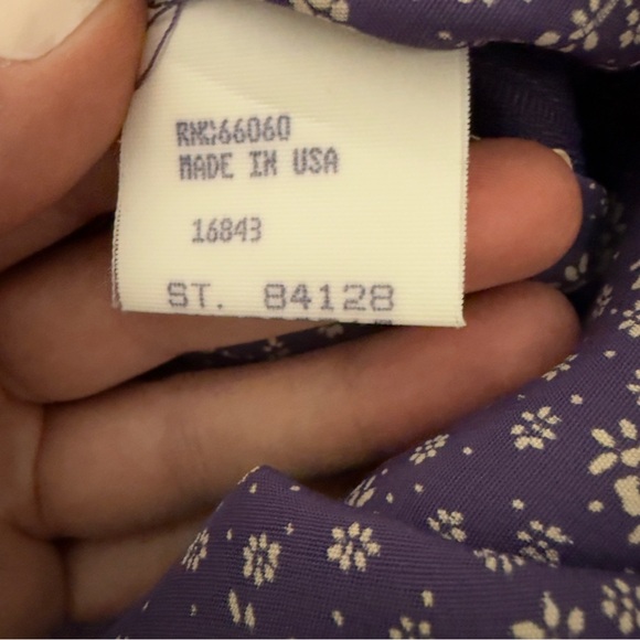 NWT Nordstrom Parallel Size 8 Vintage Lavender Floral Maxi Dress Gown Purple - Picture 5 of 6